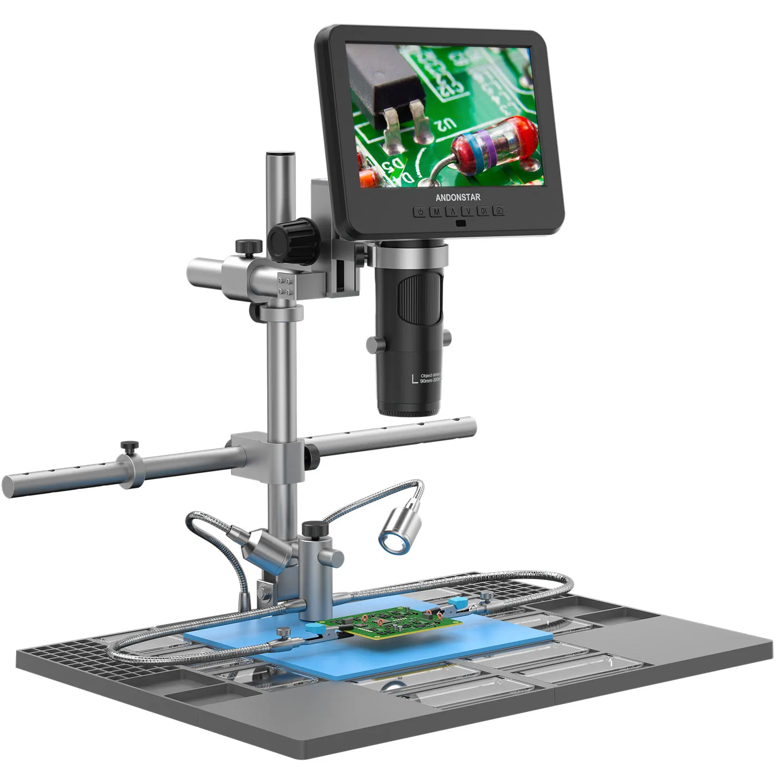 Digital Microscope With Screen 7 Inch - Andonstar AD246SM-Plus High-Definition-Digitalmikroskop mit 7-Zoll-Bildschirm für