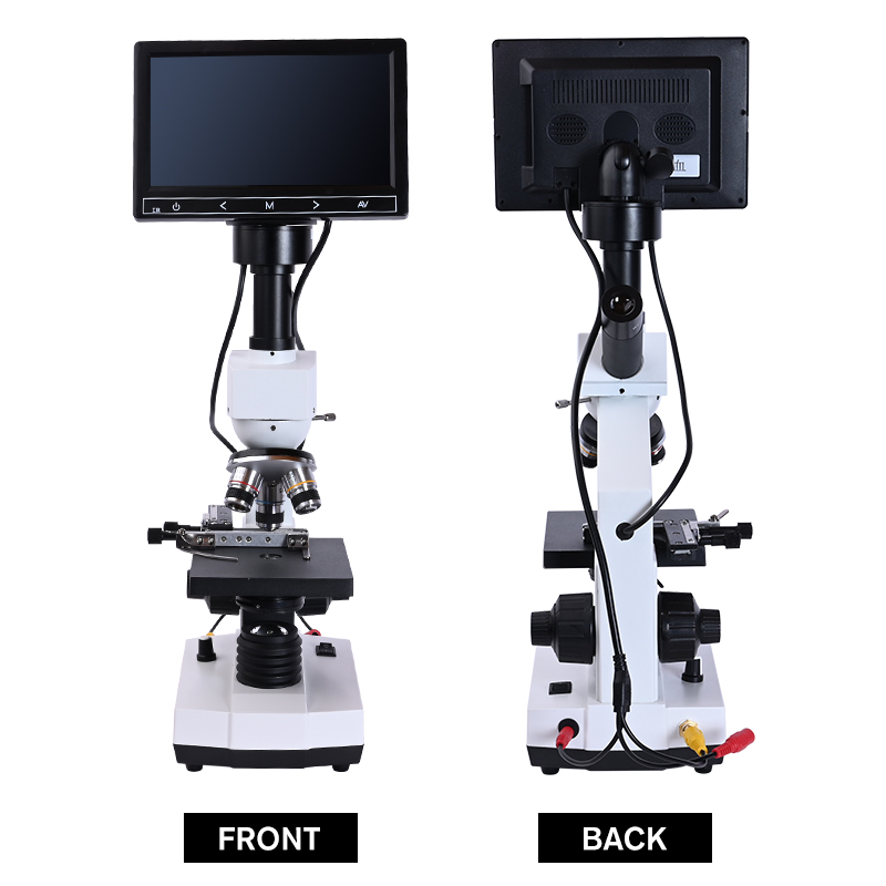 Digital Microscope With Screen 7 Inch - 5MP HD Professional Mites Sperm biologisches