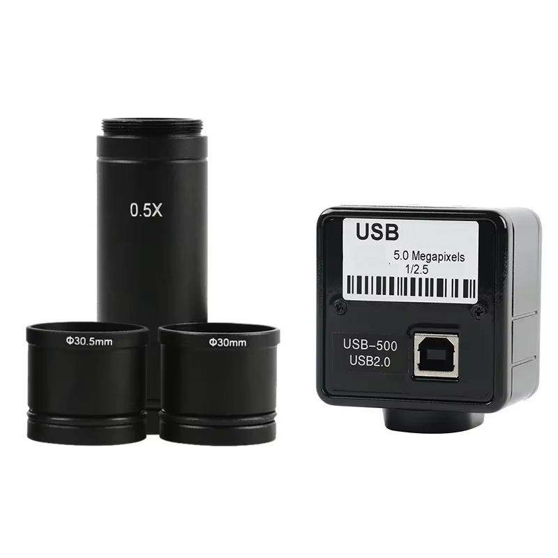 Digital Microscope 5Mp Usb C Mount - 5MP USB 2.0 Elektronisches Digital-Videomikroskop-Kamera 0,5X