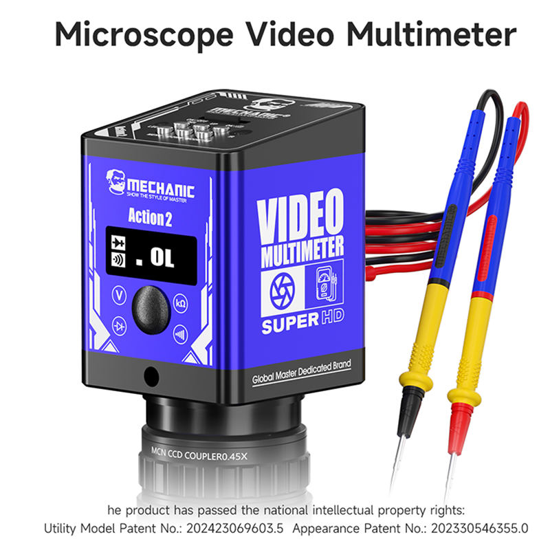 Measuring Microscope Video 1080P - MECHANIC Action 2 Mikroskop-Videomultimeter 1080P HD-Videotester