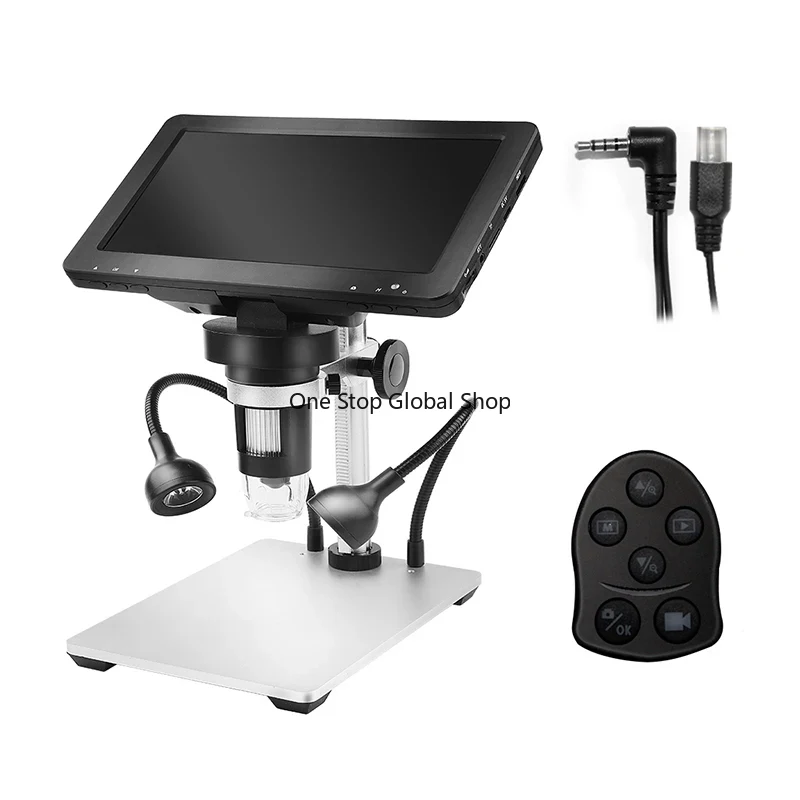 Digital Microscope With Screen 7 Inch - 1200X Mikroskop mit 7-Zoll-Bildschirm, Münzmikroskop, 1080P