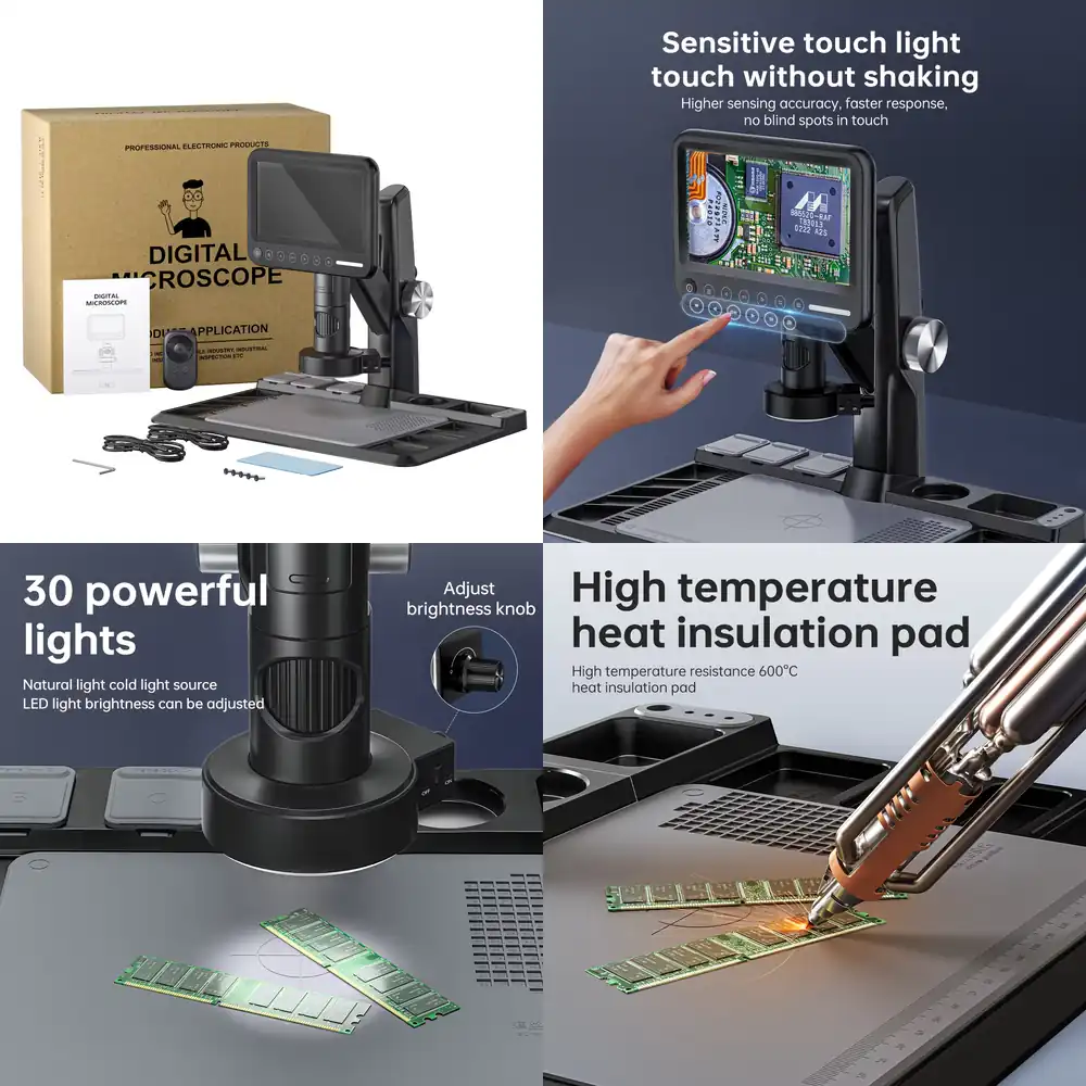 Digital Microscope With Screen 7 Inch - OEM Elektronenmikroskop mit 7 Zoll LCD-Bildschirm