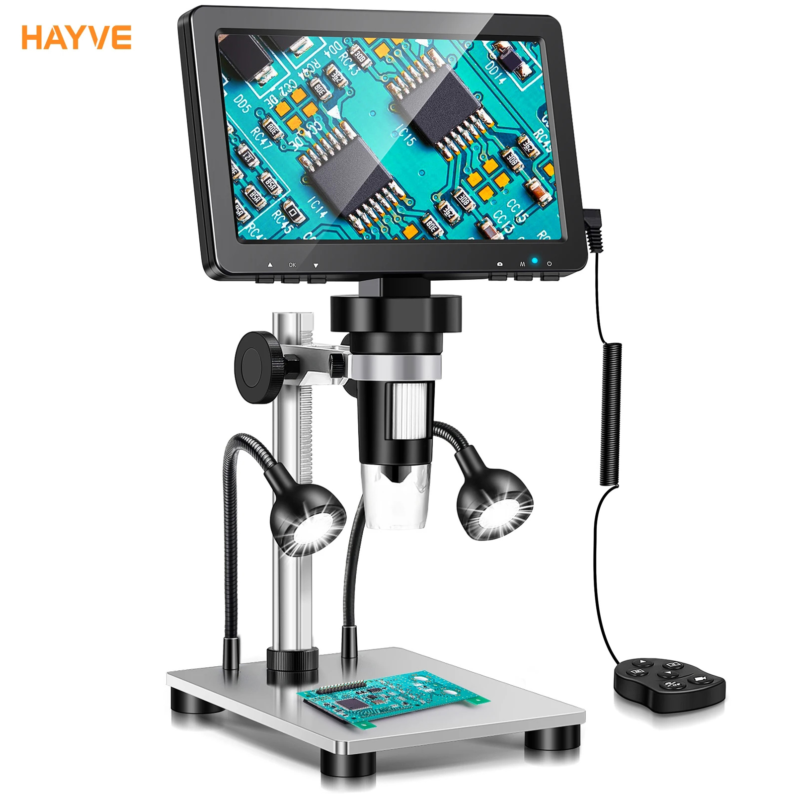 Metallurgical Microscope Inverted - Hayve 7'' Digitalmikroskop 1200X Zoom 12MP