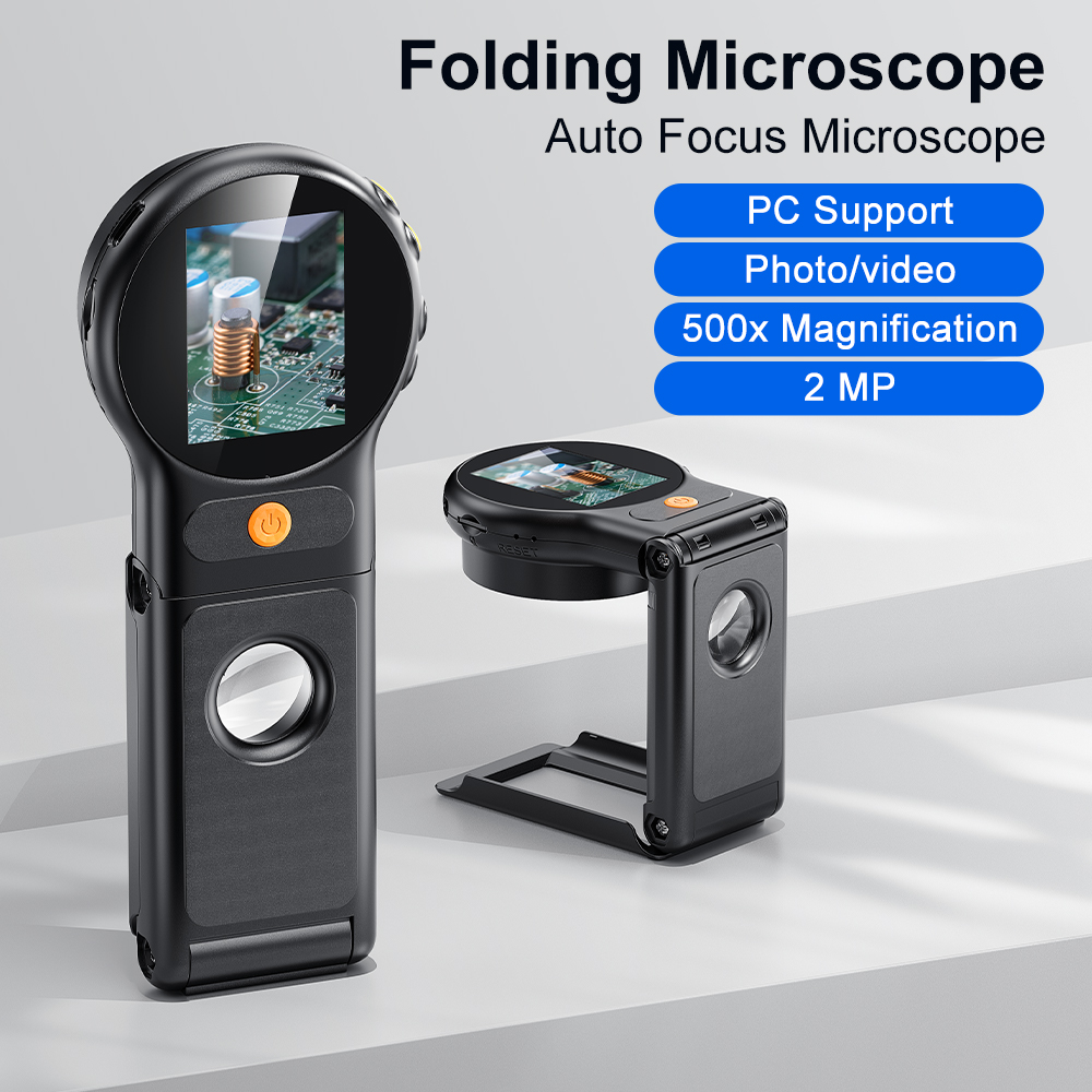 Metallurgical Microscope Inverted - Autofokus 500X Digitalmikroskop mit 8 LEDs