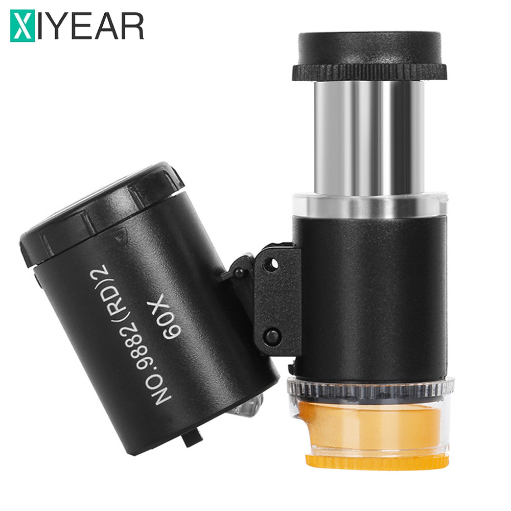 Gem Microscope Jeweler - 60x Mini-Taschen mikroskop Juweliere Augen lupe
