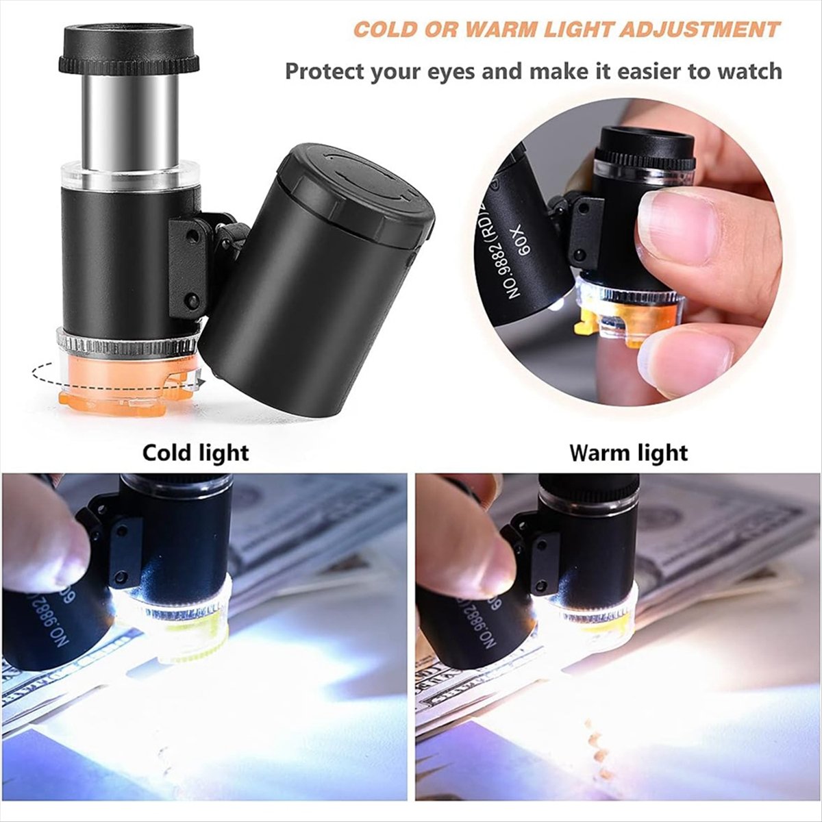 FOR HOME 60X Mini-Taschenmikro – Gem Microscope Jeweler Bewertung und Preis