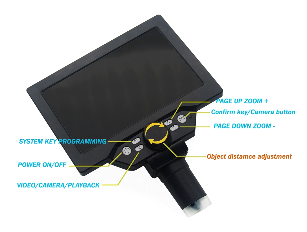 G1200D Digitales Elektronische – Digital Microscope With Screen 7 Inch Bewertung und Preis