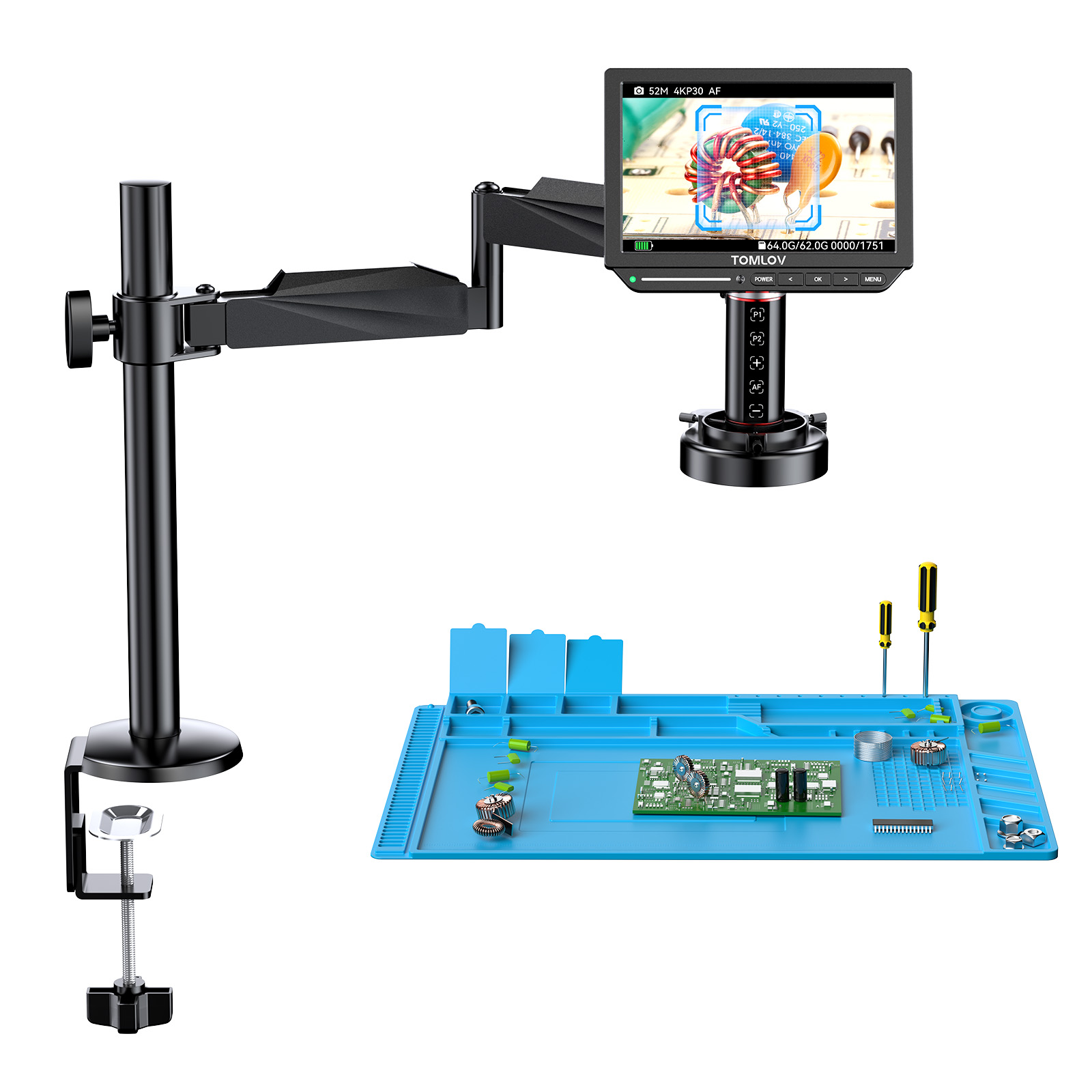 TOMLOV 4K Digitalmikroskop Aut – Digital Microscope 4K Hdmi 2000X Bewertung und Preis