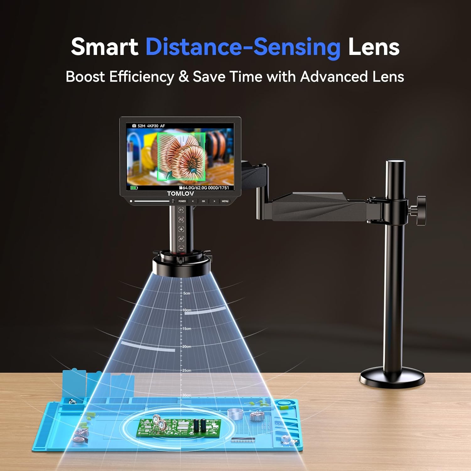 TOMLOV 4K Digitalmikroskop Aut – Digital Microscope 4K Hdmi 2000X Bewertung und Preis