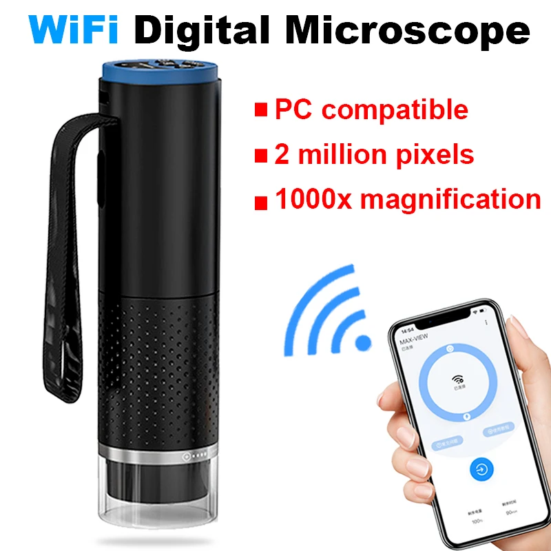 50X-1000X WLAN Digitales Elekt – Usb Microscope 1000X Digital Bewertung und Preis