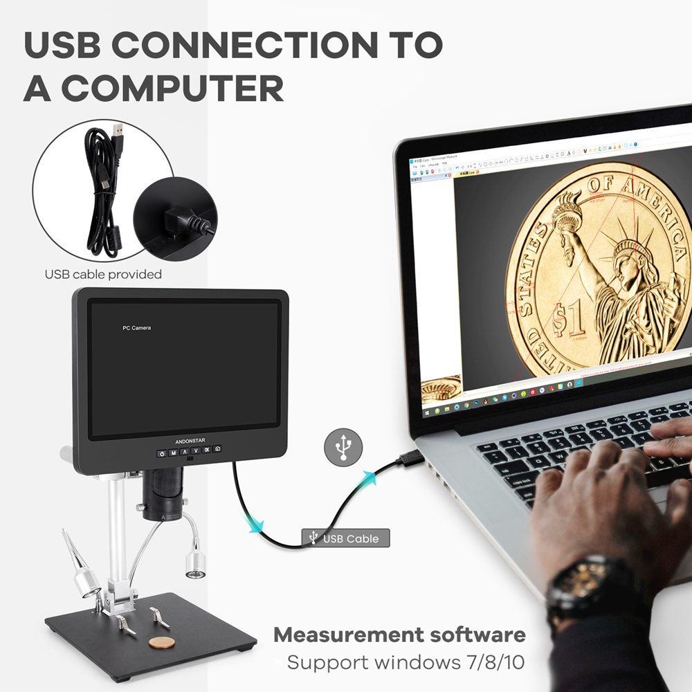 Andonstar Trinokular HDMI USB  – Metallurgical Microscope Inverted Bewertung und Preis