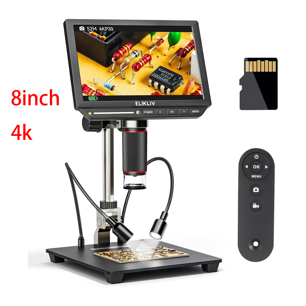 Elikliv 8-Zoll Digitalmikrosko – Digital Microscope 4K Hdmi 2000X Bewertung und Preis