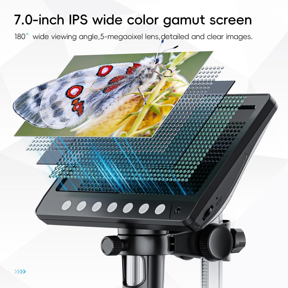 7 Zoll IPS Digitales Münzmikro – Digital Microscope With Screen 7 Inch Bewertung und Preis