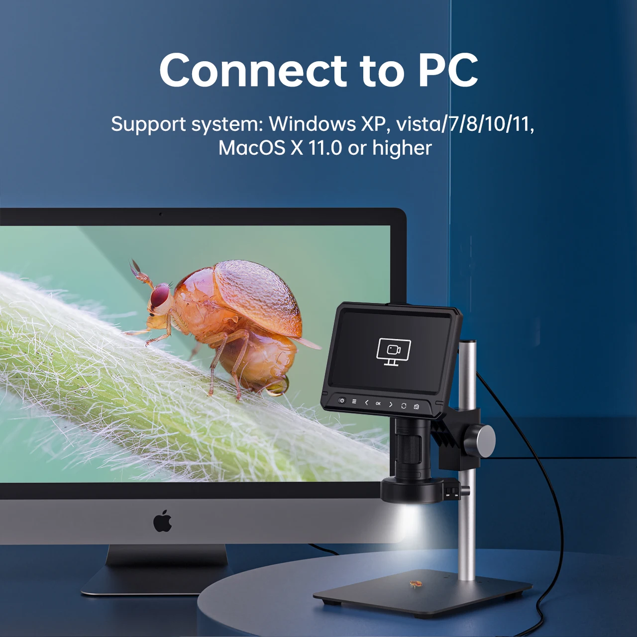 OEM/ODM 12MP 7-Zoll-Touchscree – Digital Microscope With Screen 7 Inch Bewertung und Preis