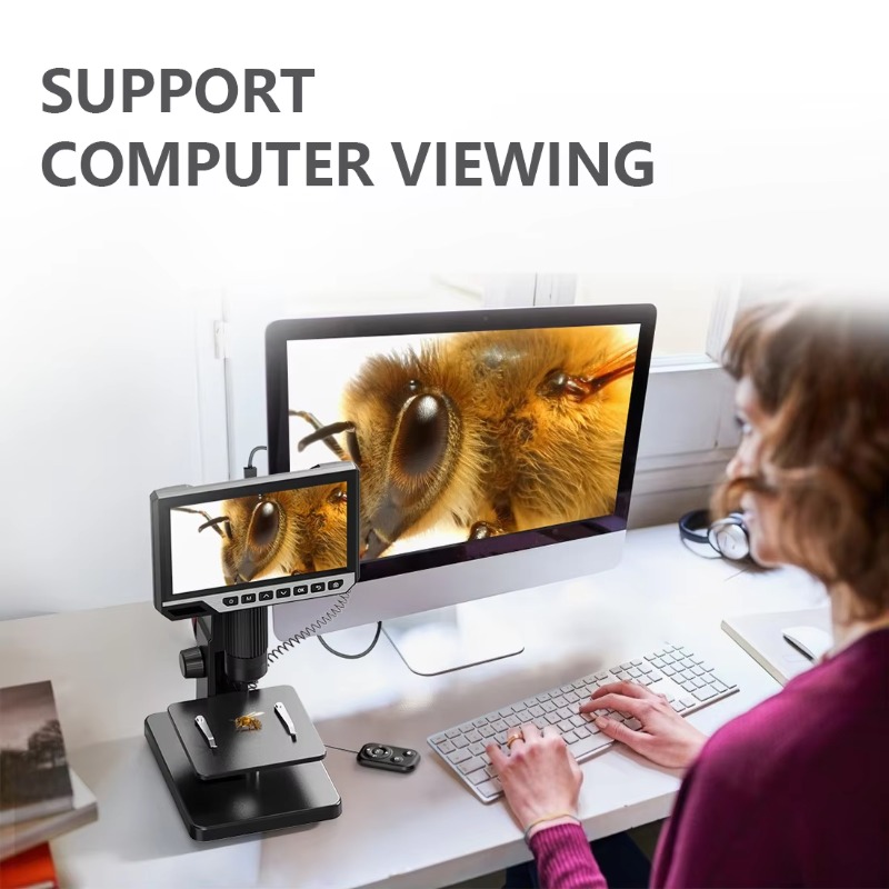Kaufen Sie online mit Vergröße – Digital Microscope With Screen 7 Inch Bewertung und Preis