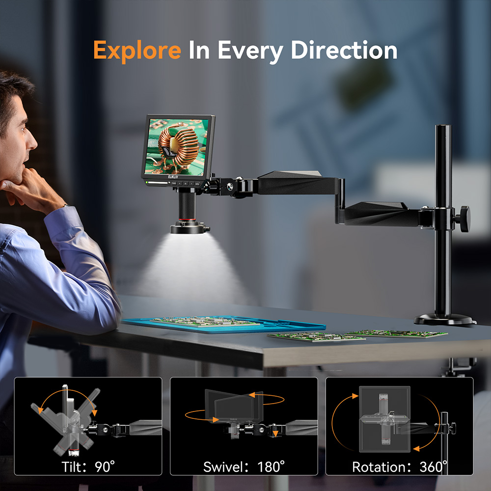 ELIKLIV EM4K Flex 2000X 4K Dig – Digital Microscope 4K Hdmi 2000X Bewertung und Preis