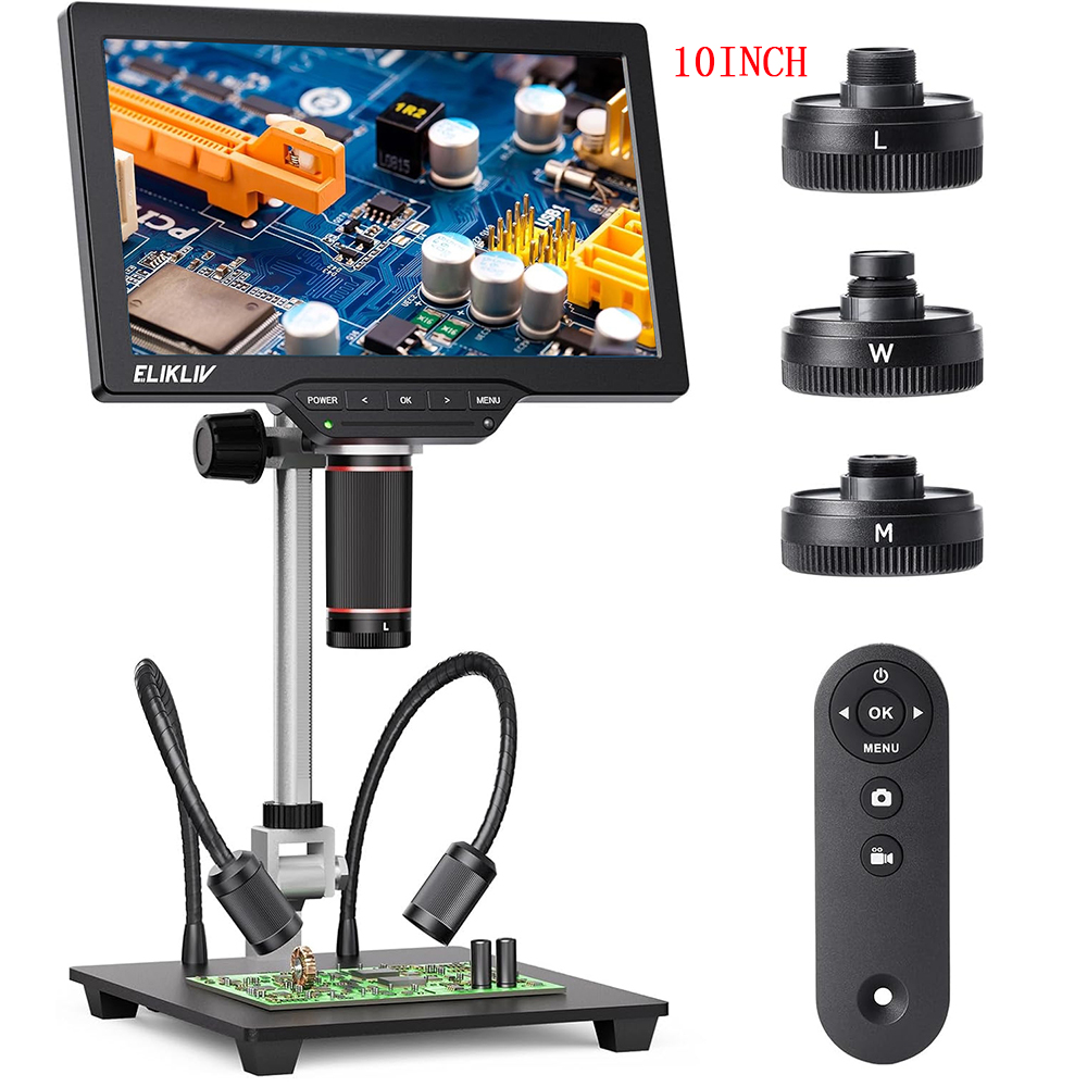 Elikliv TL301 Max 10'' 4K Digi – Digital Microscope 4K Hdmi 2000X Bewertung und Preis