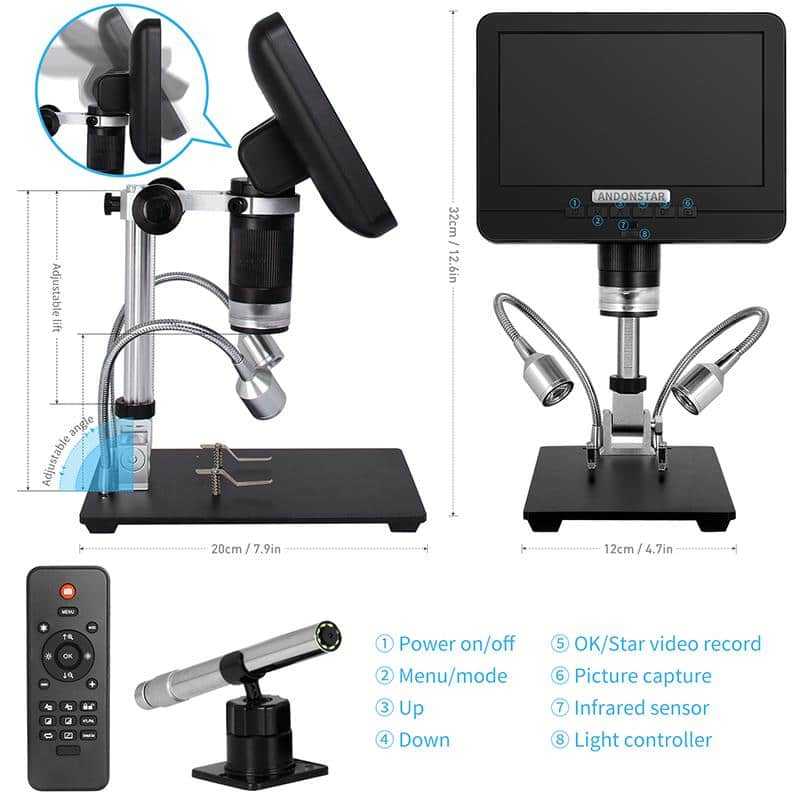7-Zoll-Bildschirm USB-Digitalm – Digital Microscope With Screen 7 Inch Bewertung und Preis