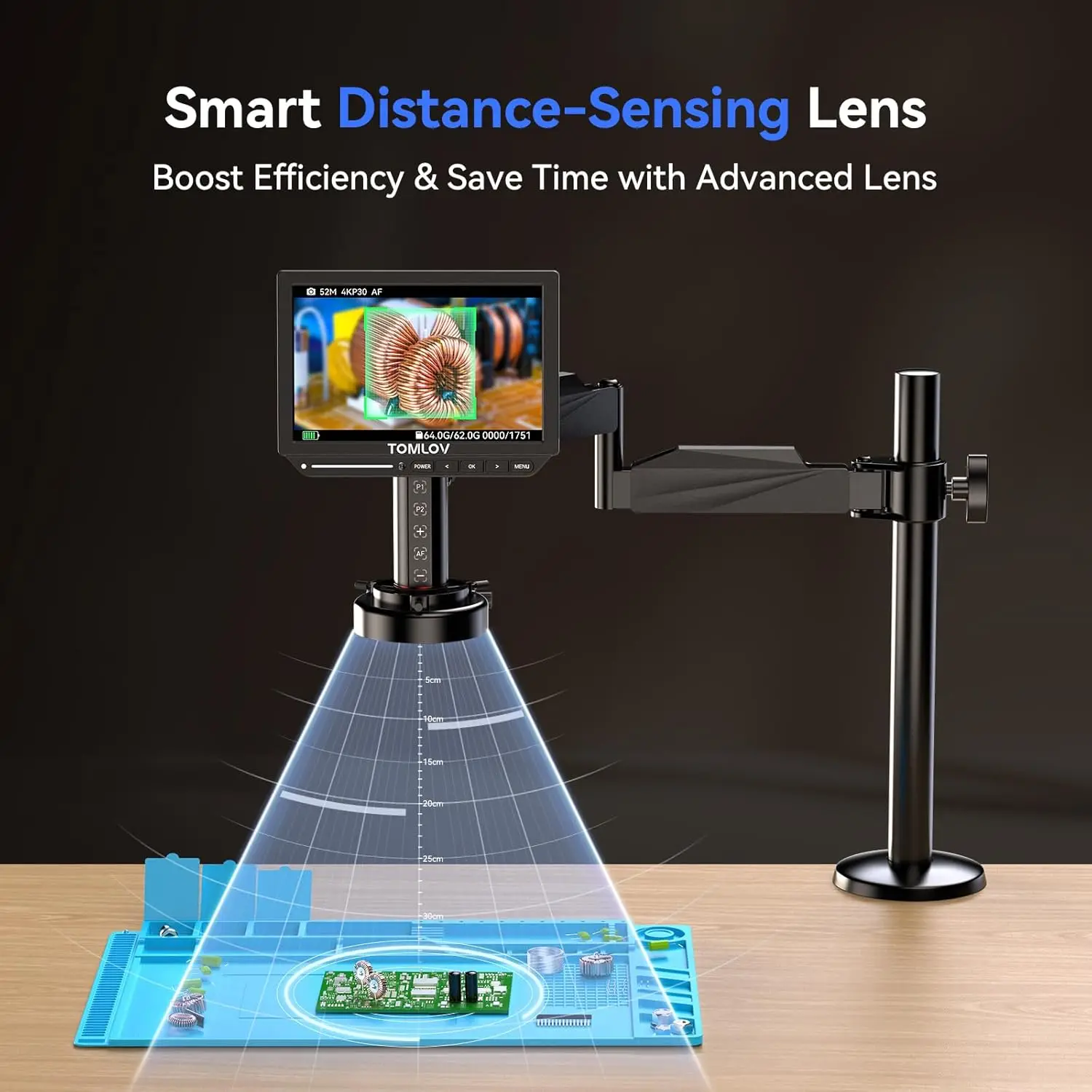 TOMLOV 4K Digitalmikroskop Aut – Digital Microscope 4K Hdmi 2000X Bewertung und Preis