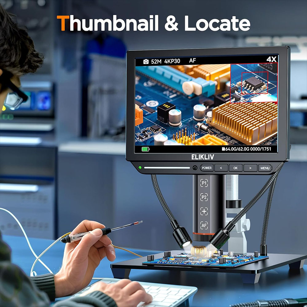 Elikliv EM4K-AF Autofokus 4K D – Digital Microscope 4K Hdmi 2000X Bewertung und Preis